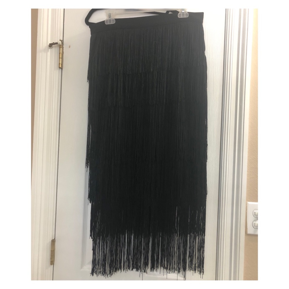 Black Fringe Skirt🖤:)